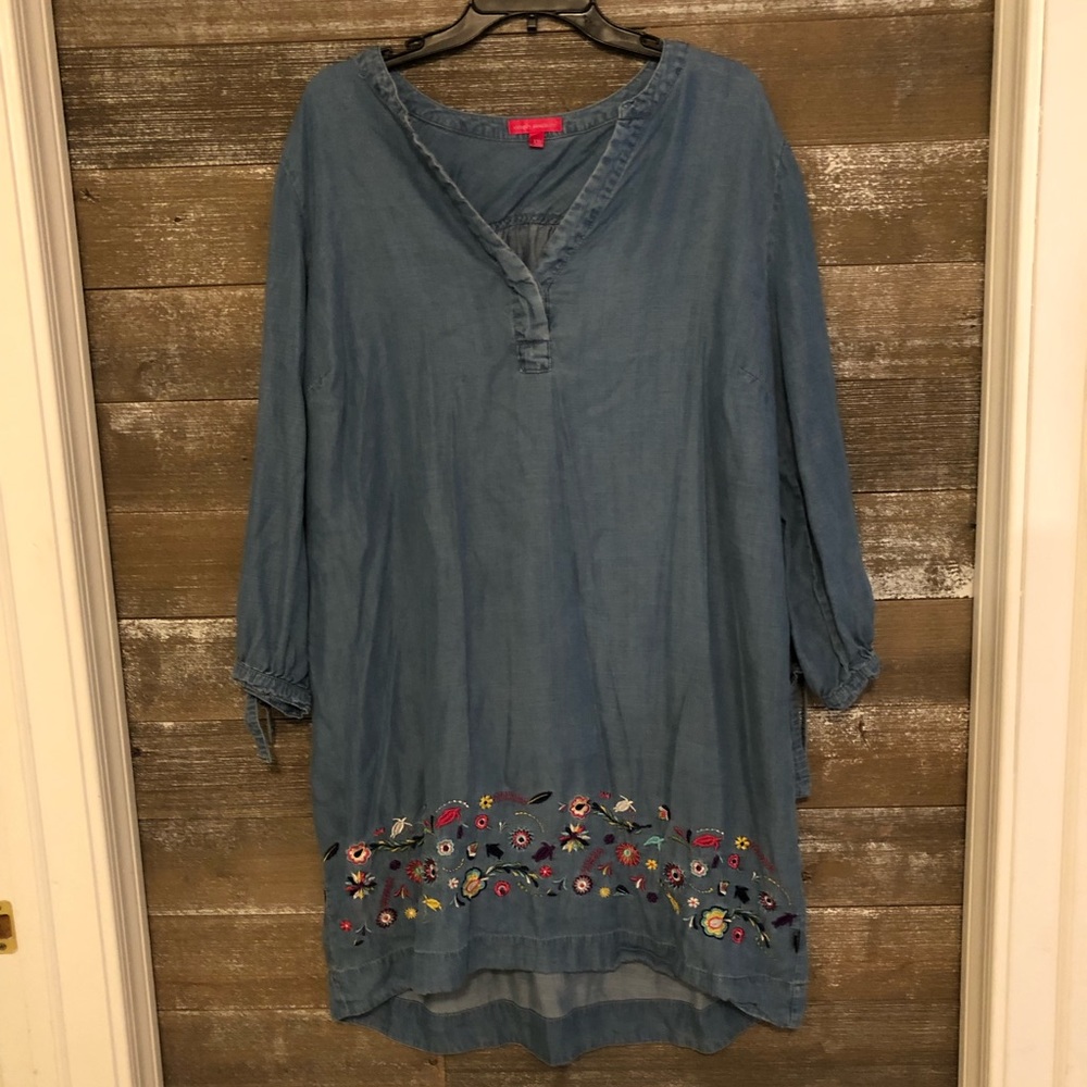 Simply southern embroidered dress-XXL